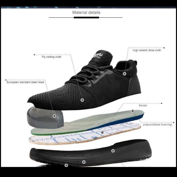 Women's work shoes with anti-slip steel toe cap - Picture 5 of 16